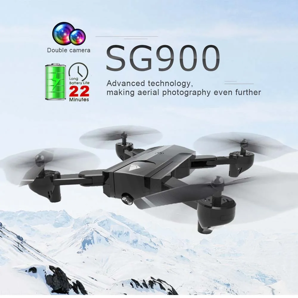 Радиоуправляемый Дрон SG900 wifi HD Двойная камера Оптическое позиционирование дрона
