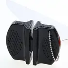 Инструмент для заточки ножей, кухонный портативный точильный камень в форме бабочки, карманный инструмент для заточки