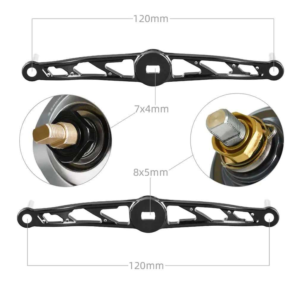 Gomexus катушка для литья под давлением с ручкой рыбалки на лодке 120 мм Shimano Tranx Calcutta