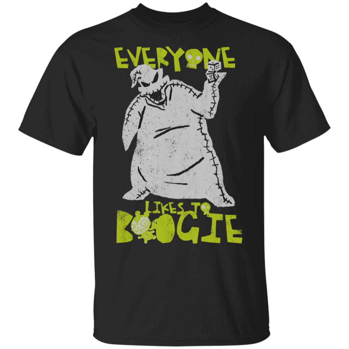 Дисней Кошмар перед Рождеством Oogie Футболка-Буги черный-темно-синий