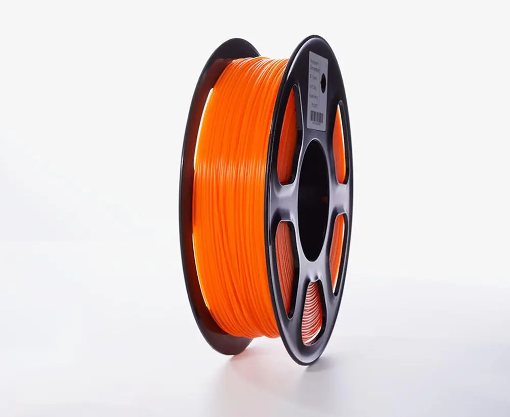Transparent orange 3D-принтеры накаливания гибкие 1,75 мм 1 кг/2.2lbs Пластик ПЭТГ расходные материалы PETG Материал для 3D-принтеры накаливания - Цвет: Transparent orange