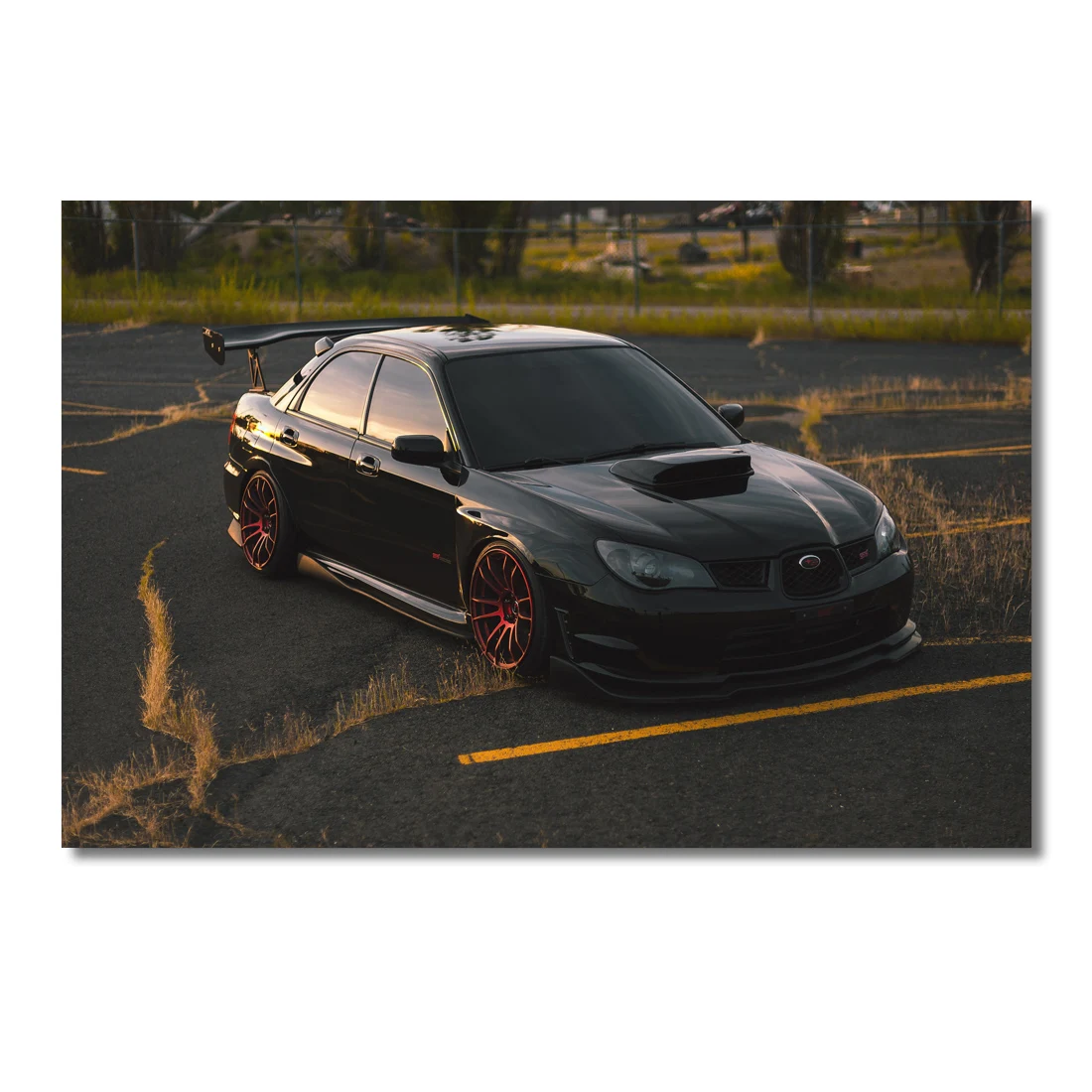 Subaru STI Тюнинг автомобиля JDM Sportscar плакаты настенное Искусство Картина на
