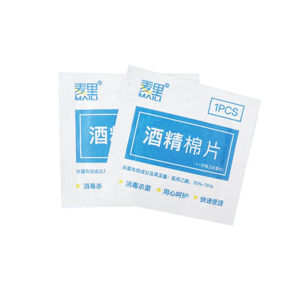 100 шт./лот с алкоголем замены Pad влажные салфетки для антисептик очистки кожи уход