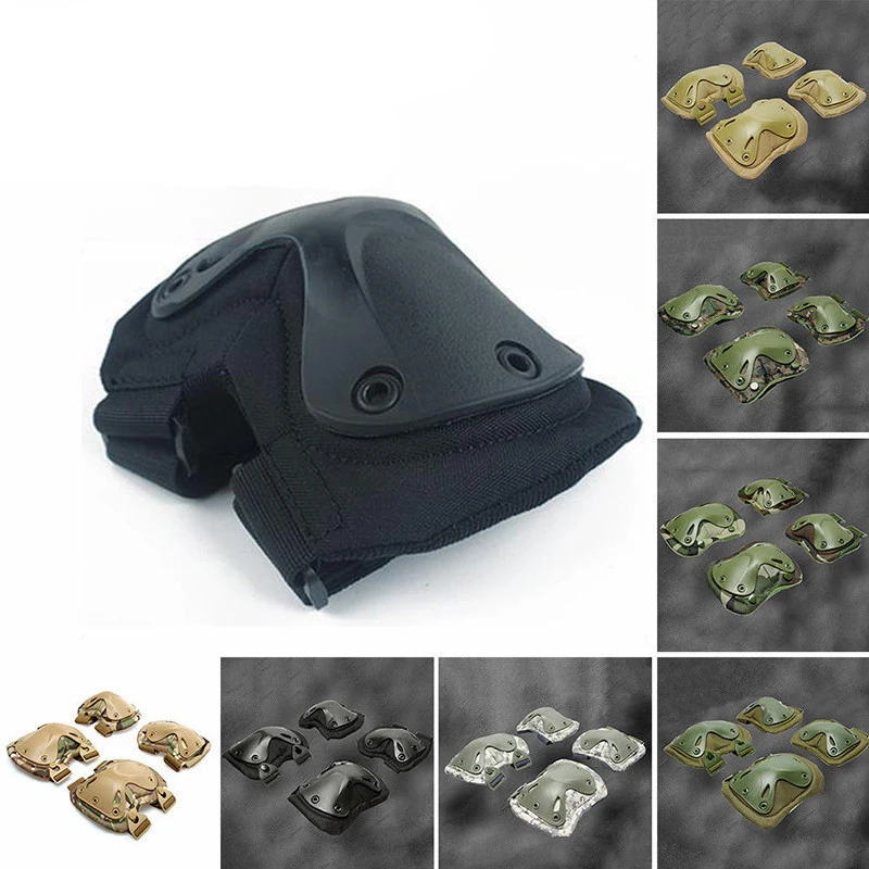 Хит! Наколенники и налокотники протектор армейский тактический Пейнтбол