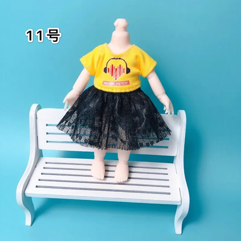 16 см Bjd Кукла Одежда высокого класса платье может одеваться модная кукольная