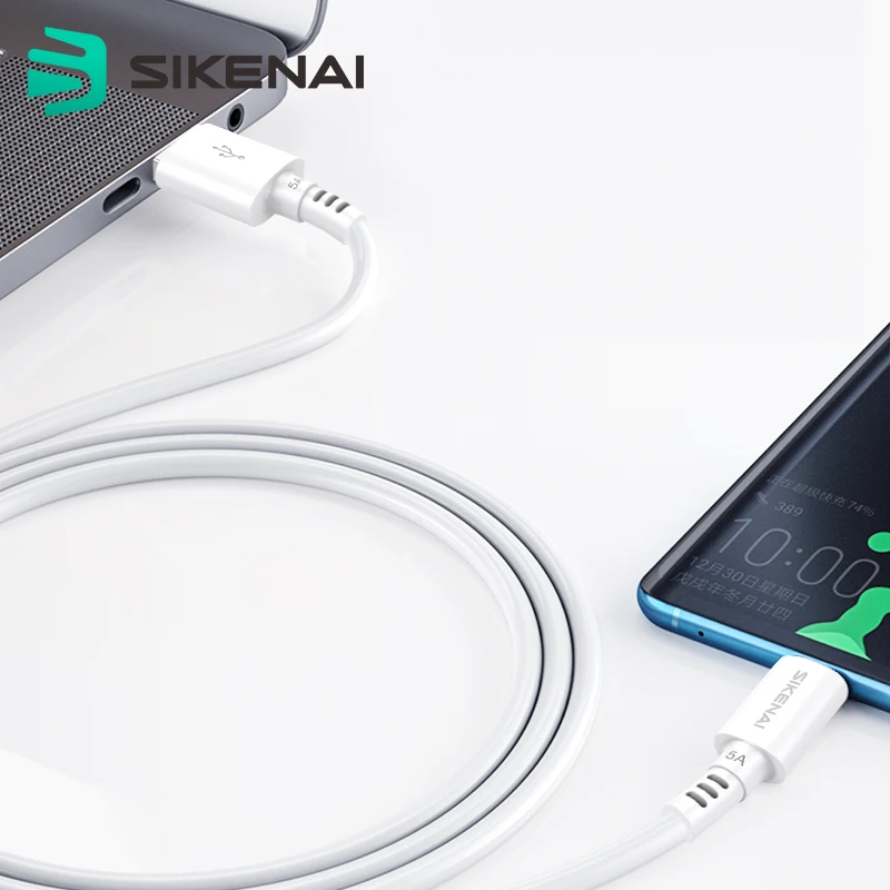 

Sikenai Hot 2M 3A USB Type c Fast Cable Data Cables Fast Charging