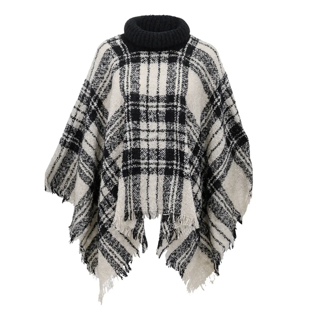 SAGACE женское свободное пончо 2020 осенне зимний вязаный свитер с рукавами летучая