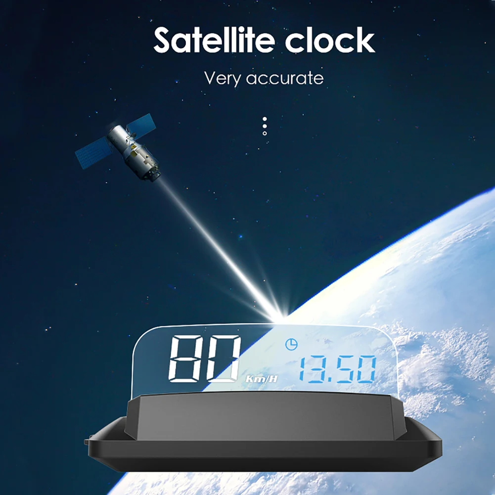 USB автомобильный GPS цифровой дисплей HUD проектор Спидометр превышение скорости