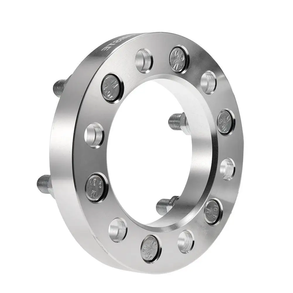 

Universal 2PCS/Set Flange Car Accessories Silver 6X5.5 1" 108MM 14X1.5