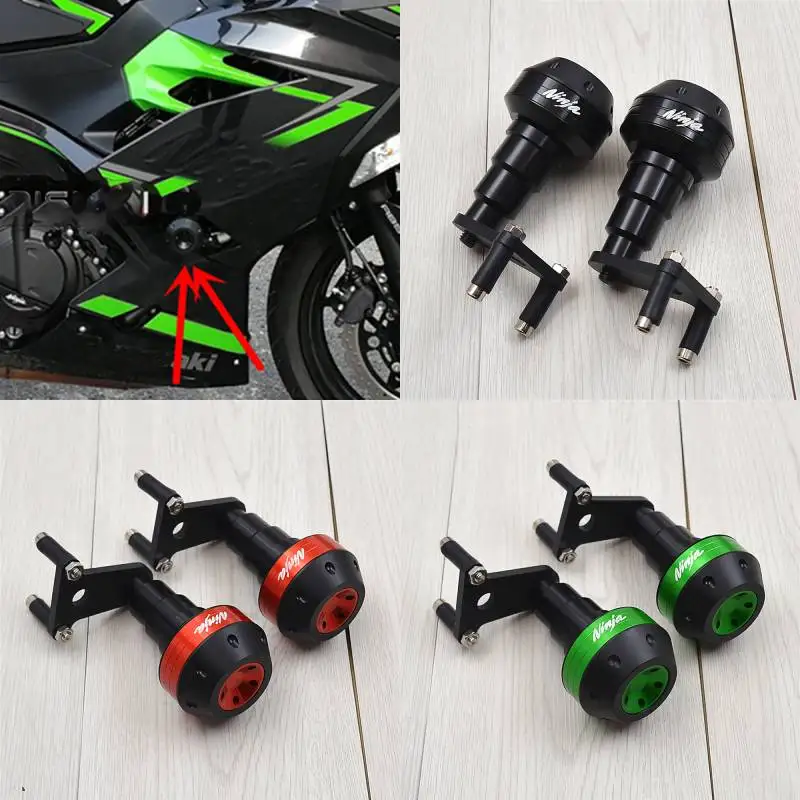 Система выхлопной трубы ползунки для Kawasaki Ninja 400 Z 2018 19 рамка Ползунки Двигатель
