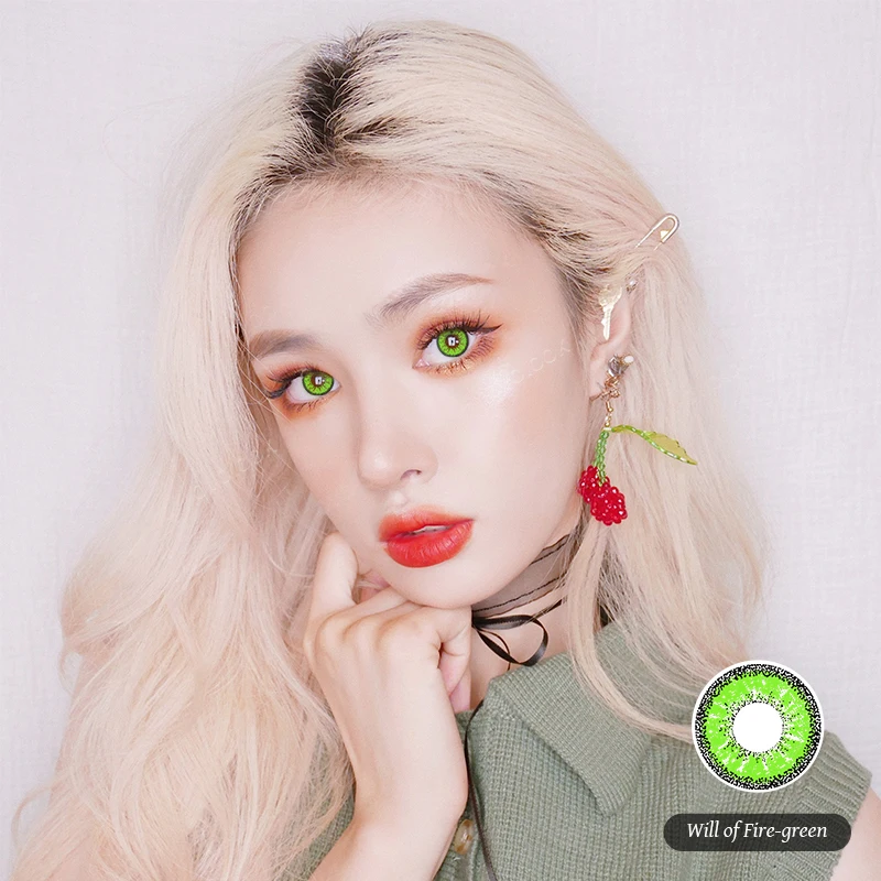 ovolook 2pcspair cospaly lenses colored prescription lenses halloween contact lenses for vision correction eye color lens yealy free global shipping