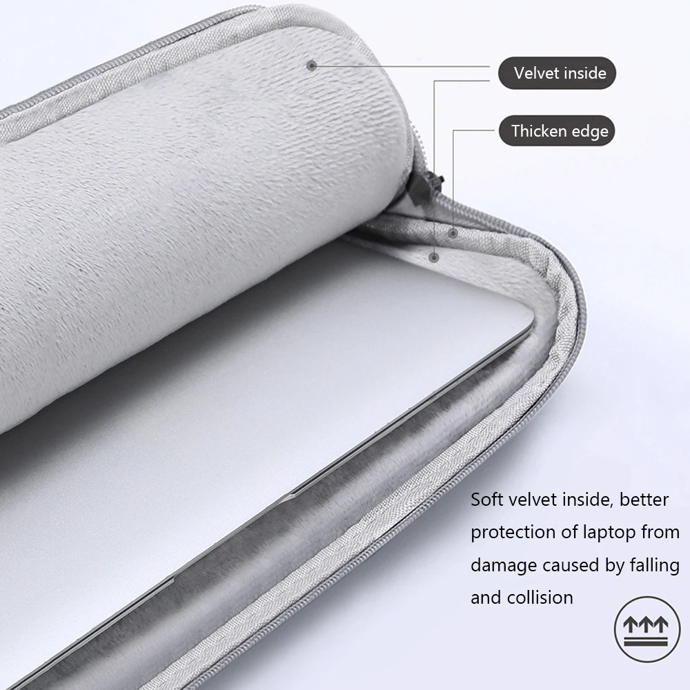 

Laptop Notebook Bag Sleeve Case Cover For MacBook Air Pro Lenovo HP Dell Asus 13.3 15.6 inch Universal Shockproof Sleeve Cover
