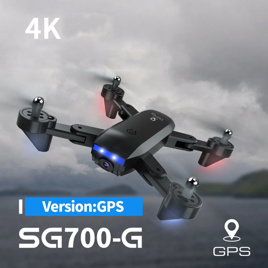 GPS Дрон SG700G Wi Fi FPV 1080P 4K HD Двойная камера 50x зум оптический поток Двойное положение