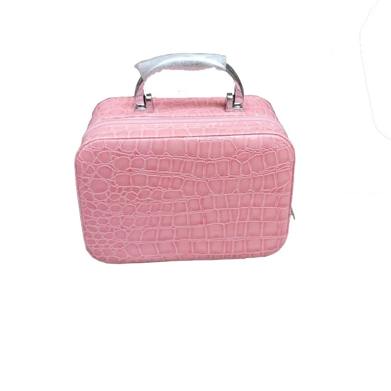 

Hot Sale Women Beauticians Cosmetic Bags Travel Handbags PU Leather Organizer Makeup Bag Wash Bags Make Up Elegant Cosmetic Case