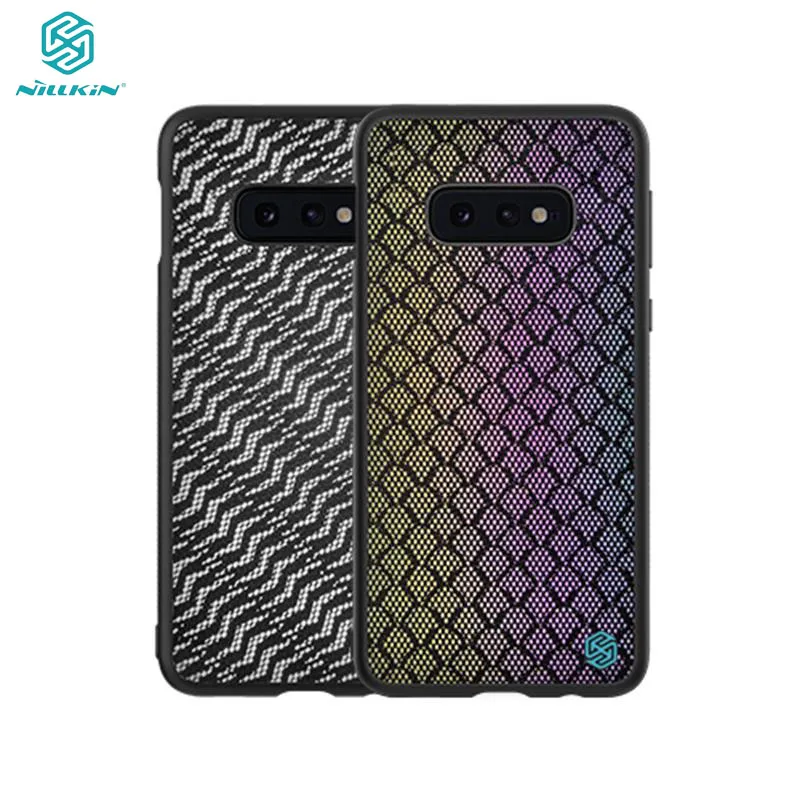 Для samsung Galaxy S10 S10e S10 Plus чехол NILLKIN мерцающий светоотражающий чехол TPU Рамка PC Нижняя оболочка задняя крышка для samsung S10e