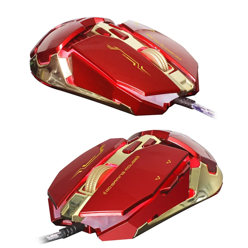 OMESHIN X800 Проводная игровая мышь с 4 Регулируемый Точек на дюйм светодиодный свет 8 кнопок профессиональный оптический светодиодный профессиональная игровая мышь