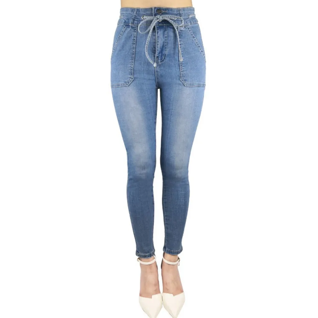 Женские джинсы 7XL больших размеров женские повседневные с эффектом пуш ап