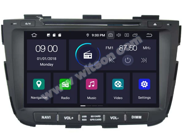 WITSON Android 9,0 ips HD экран для KIA SORENTO 2013 автомобильный DVD радио 4 ГБ ОЗУ+ 64 Гб Вспышка 8 Восьмиядерный стерео+ DVR/wifi+ DSP+ DAB