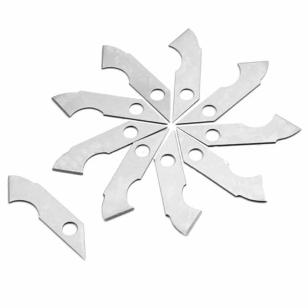 

Brand New High Quality 10Pcs Acrylic Plexiglass Cutting Paper Steel Blade Leather Blade Process Easy To Cut And Durable