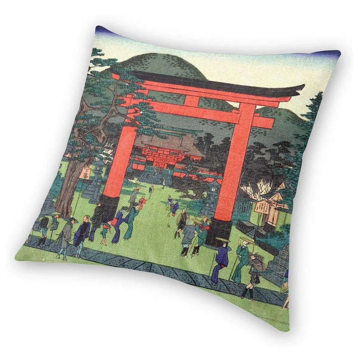 Наволочка для подушки Hasegawa Sadanobu Fushimi Inari наволочка из полиэстера и льна с