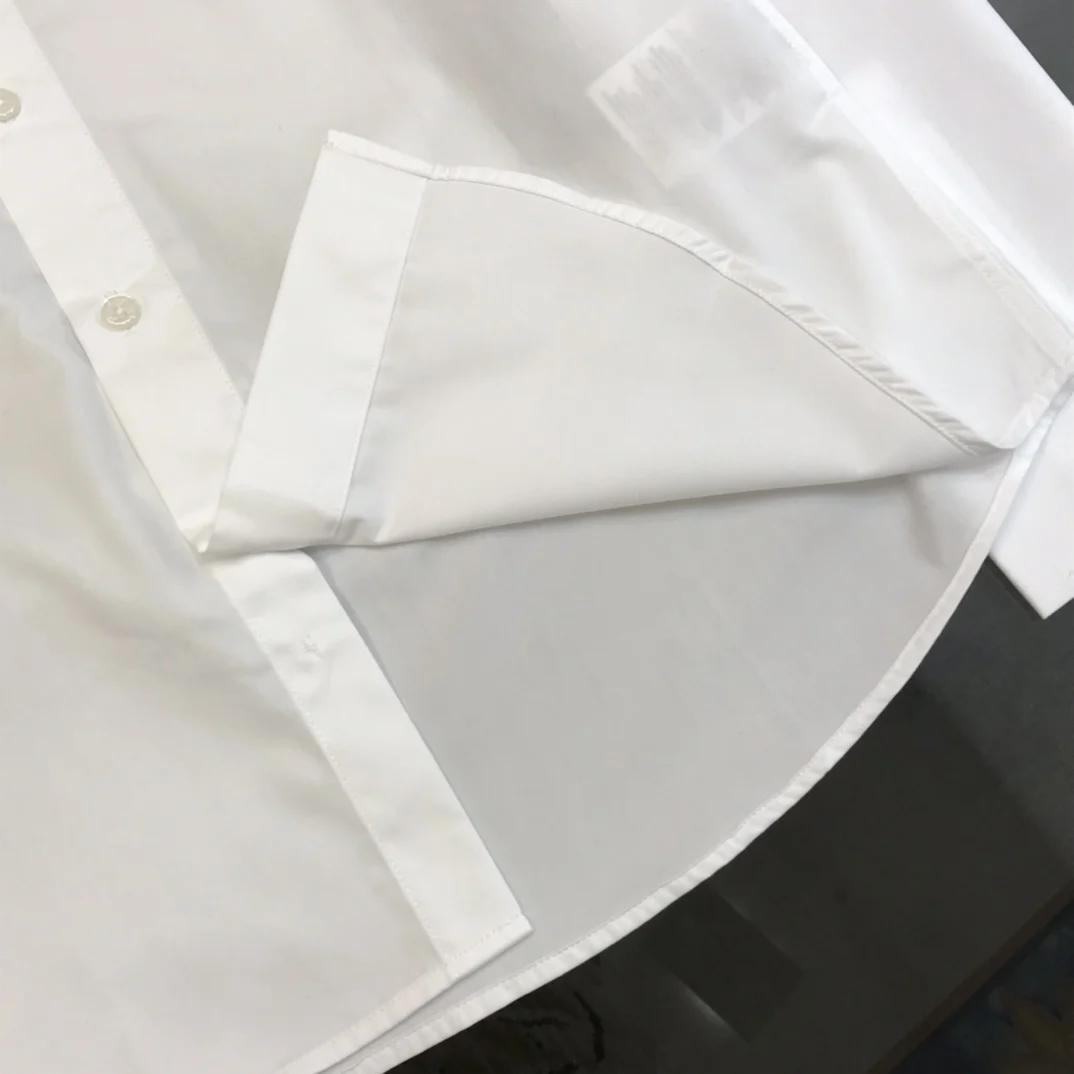 

Brand Design Men Shirt High quality 100% Cotton Letters Printed Chemise homme Long Sleeve Slim Business male Dress Shirts