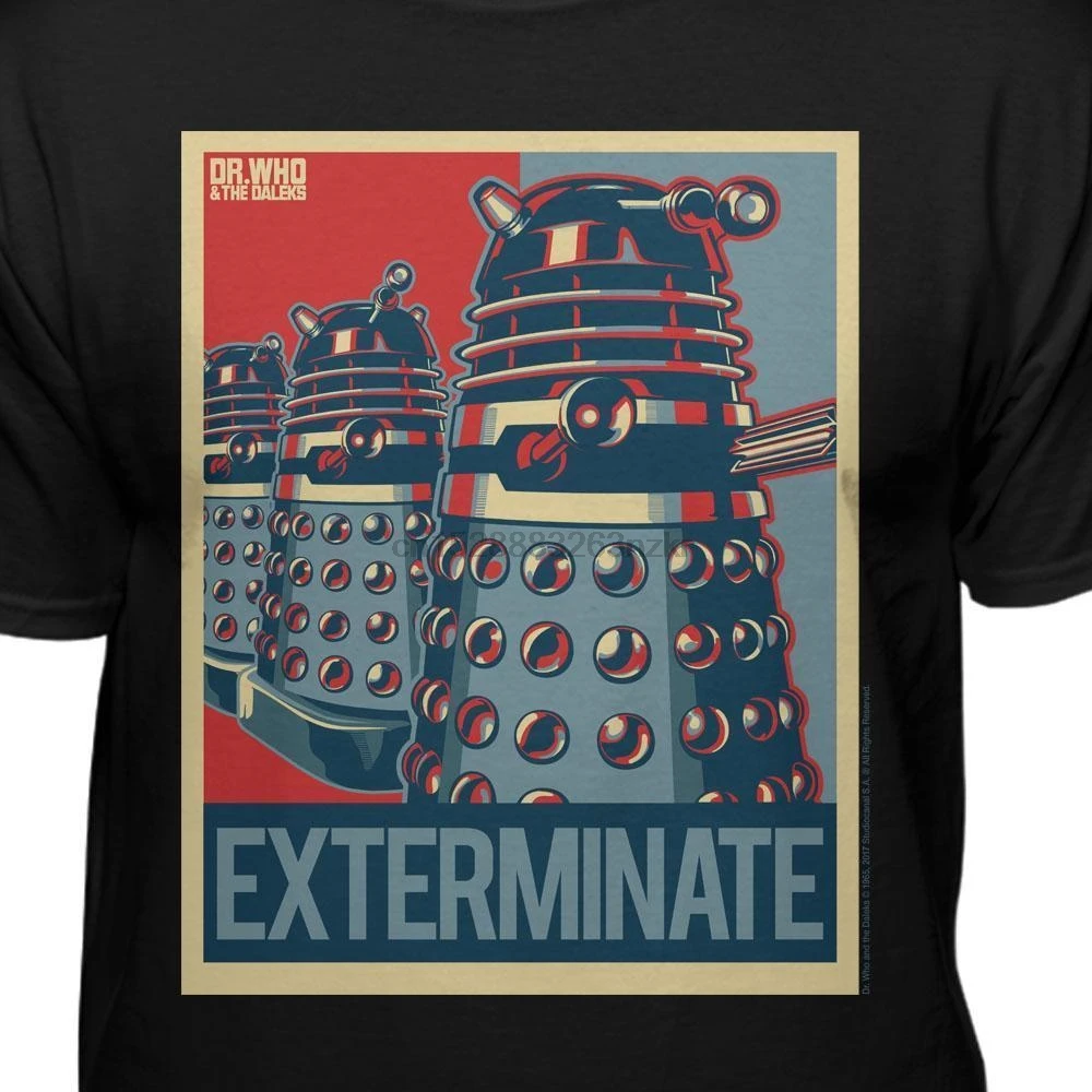 Доктор Кто Тардис далек Exterminate Official Лицензионная футболка|Мужские футболки| |