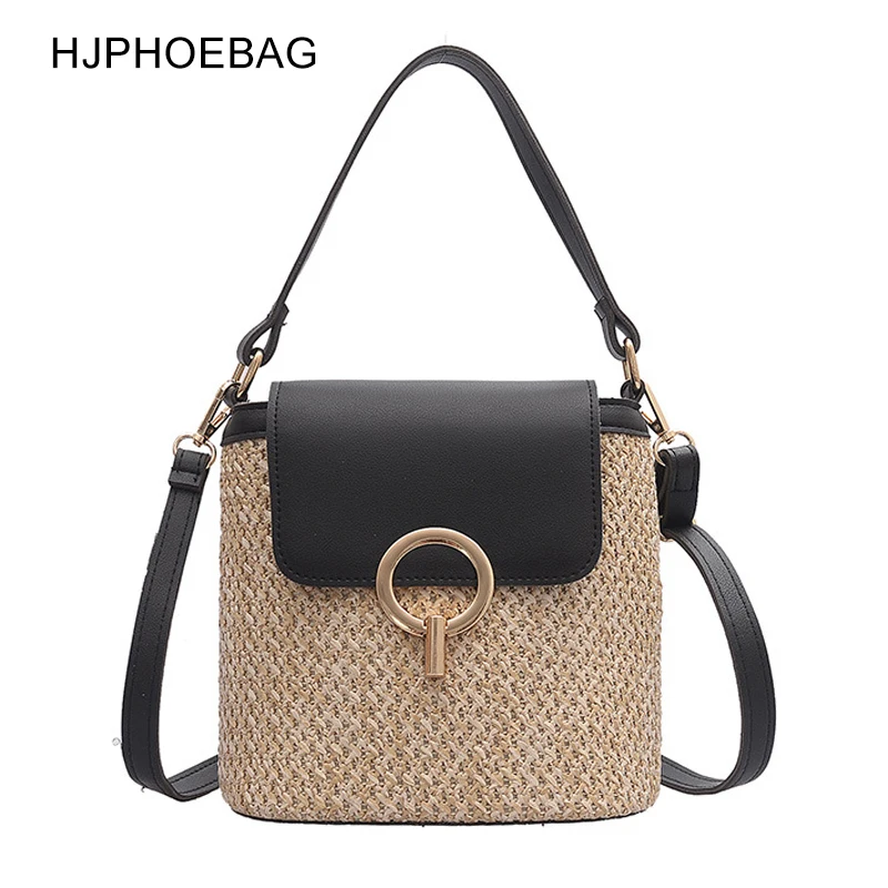 Маленькая вязаная сумка ведро для женщин 2020 летние сумки через плечо женские