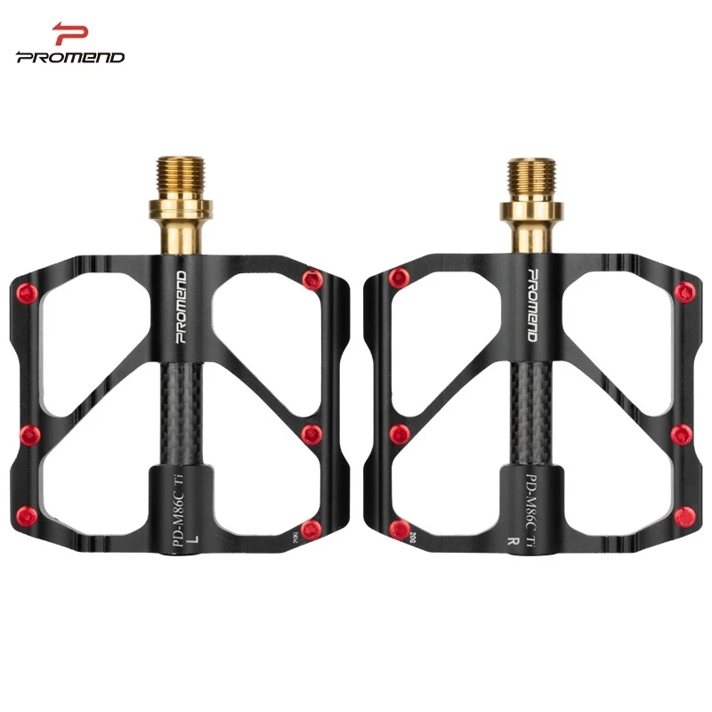 

PROMEND Titanium Axle Carbon Tube Bicycle Pedal 86T Mountain Bike 3 Palin Pedal Road Bike Riding Pedal Accessories Bicycle