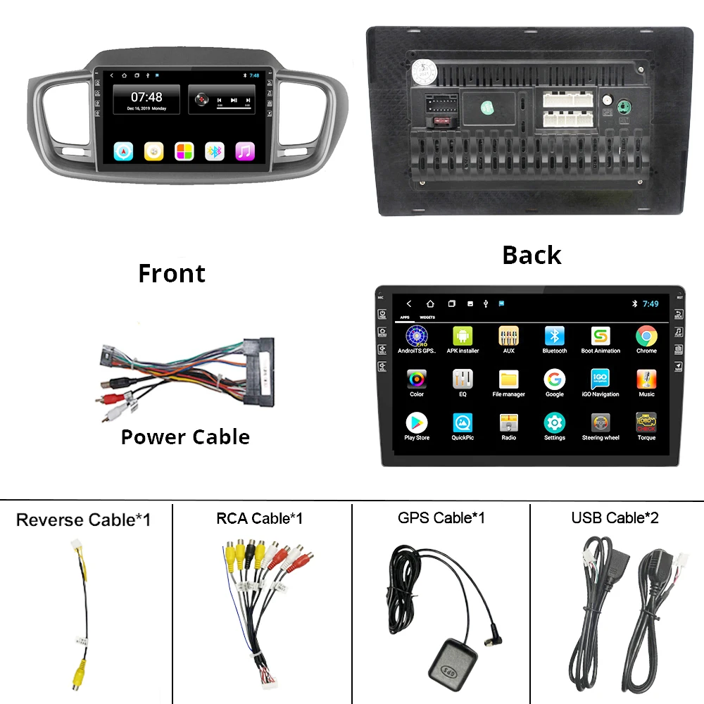 

2Din Android 9.0 Car Radio For KIA Sorento 2015-2018 Car Navigation Gps Stereo Multimedia Video Player 2DIN Autoradio DVD Player