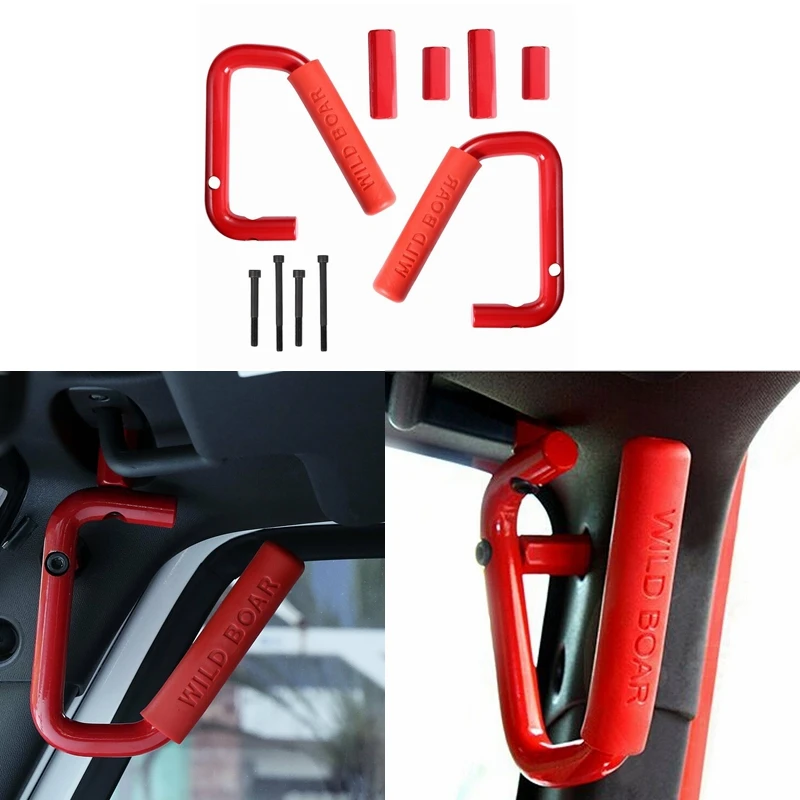 Черная передняя и задняя крепкая стальная ручка для джипа Wrangler Rubicon JK 2 & 4 Door 2007