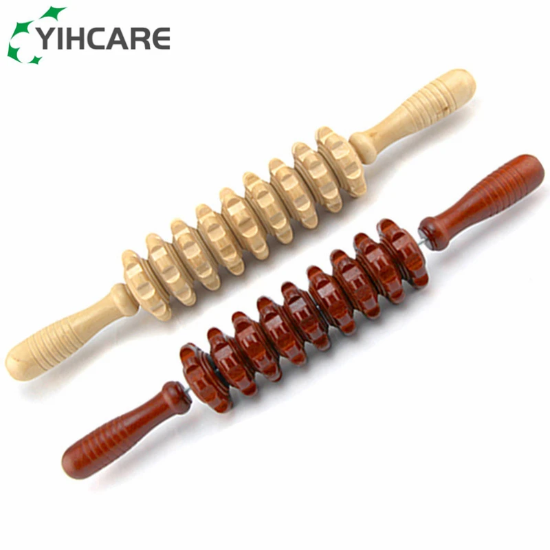 Ролик для спортивных упражнений деревянный ролик травм тренажер тела триггера