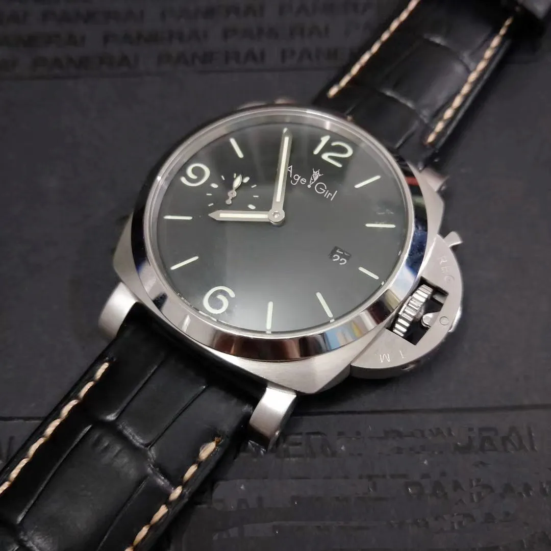 Классические новые мужские автоматические механические часы из нержавеющей