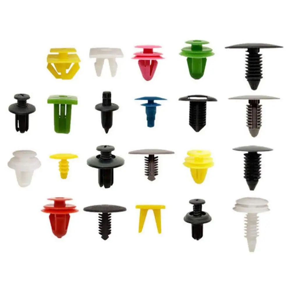 

50-200PCS Mixed Fastener Vehicle Car Bumper Clips Retainer Fastener Rivet Door Panel Fender Liner Universal For Car Accessorie