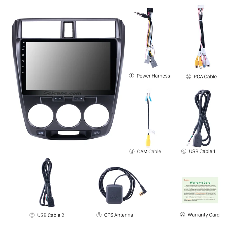 Seicane Android 10 0 1 дюймов автомобильное стерео радио GPS навигатор плеер 2.5D 4 ядра для 2011