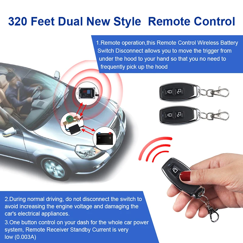 Изолятор для автомобильного аккумулятора 12 В универсальный выключатель