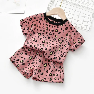 Новый с леопардовым принтом для детей ясельного возраста маленьких девочек