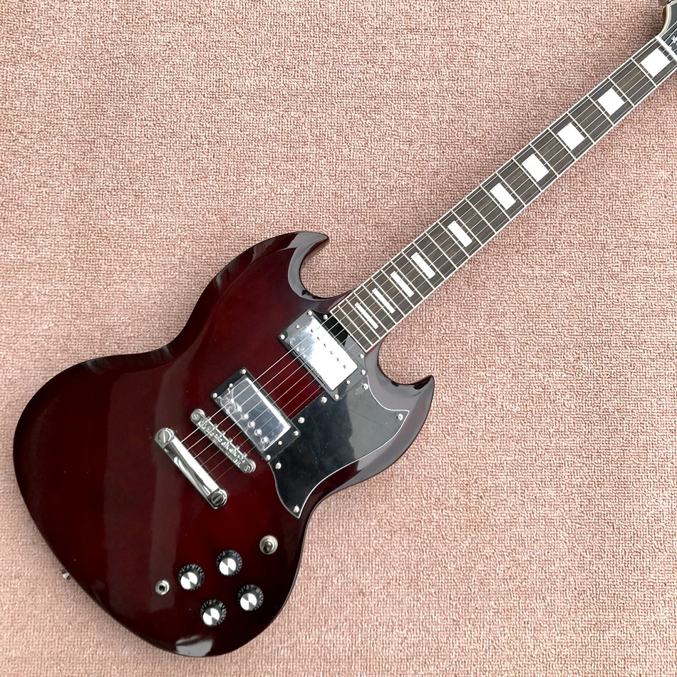 

2021 Rosewood fingerboard electric guitar, Chrome hardware, Solid mahogany body electric guitar, Free shipping