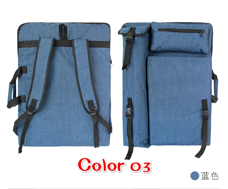 

Solid Portable 4K Multifunction Sketchpad Bag Drawing Sketch Board Case Painting Bag Backpack Bag Travel Art Set School Supply