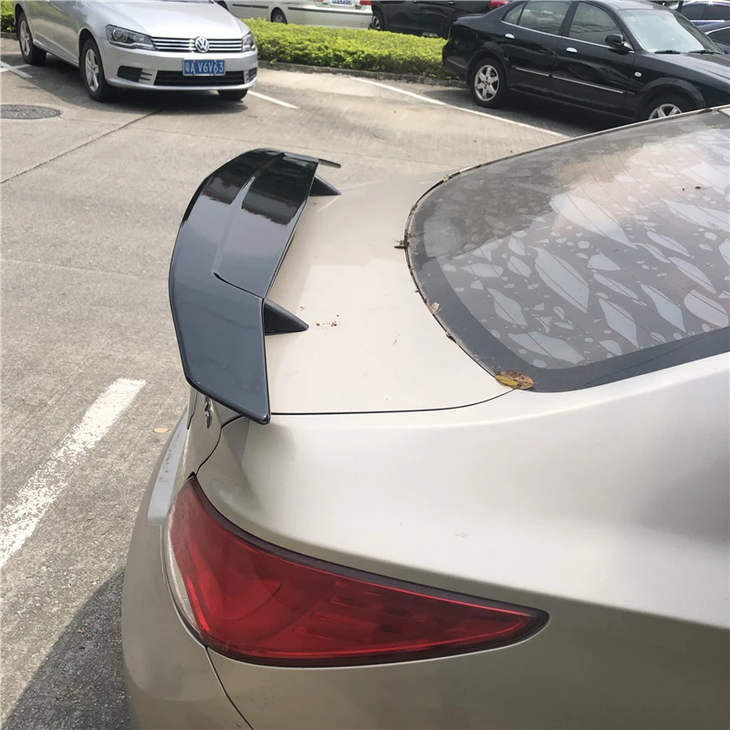 Для Accent Verna спойлер 2006 2018 Hyundai ACCENT TF высококачественный Спойлер ABS Материал заднее
