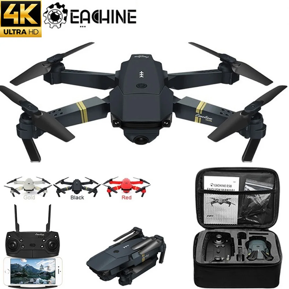 Складной широкоугольный мини Дрон E8801 с широкоугольной HD камерой 4K 1080P и режимом