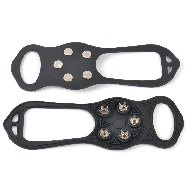 5 зубчатые шипы на подошве Нескользящая обувь для снежной погоды Обувь