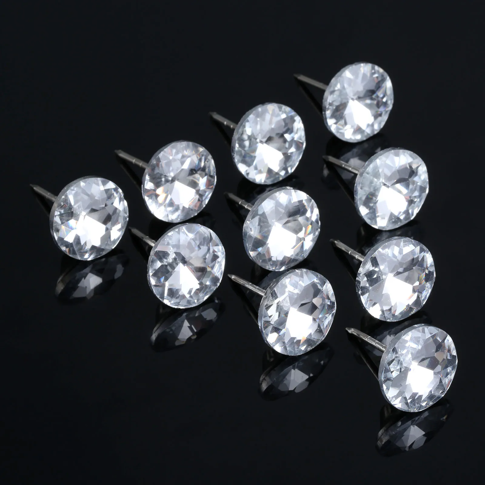 10 шт кристалл алмаза мебельные гвозди пуговицы Tacks шпильки 14/18/20/22 мм диван