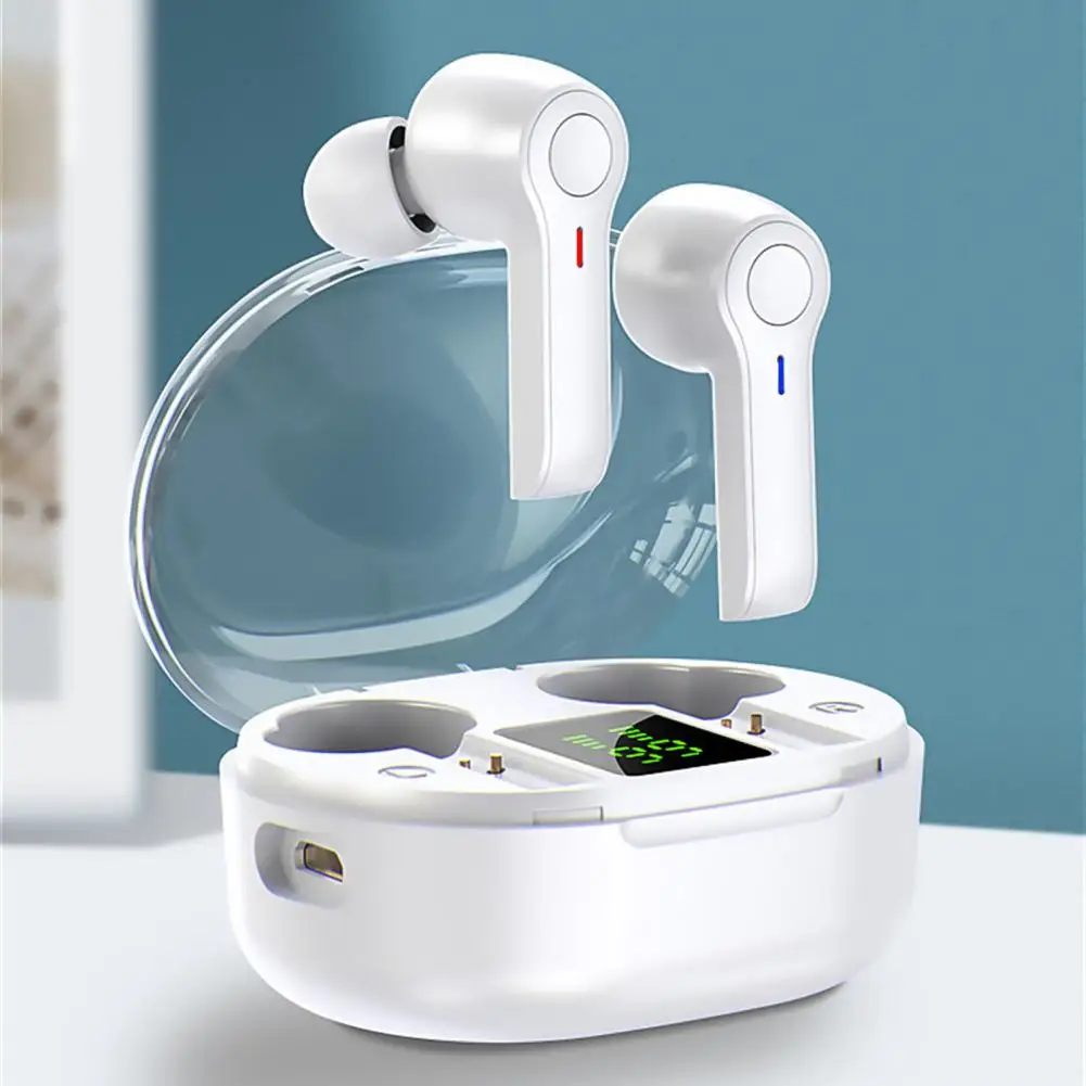 

R22 TWS Bluetooth V5.0 True Wireless Headset Waterproof Stereo In-Ear HiFi Sports Business Earphone With Power Display Earbuds