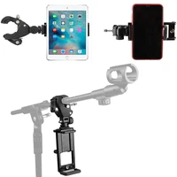 universal secure music microphone mic stand holder mount for iphone samsung smart phones and tablet ipad look the musical sheet