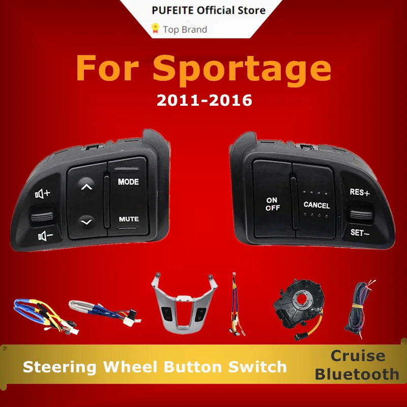 Для Kia sportage SL с подсветкой переключатель &amp панель Bluetooth Многофункциональный руль