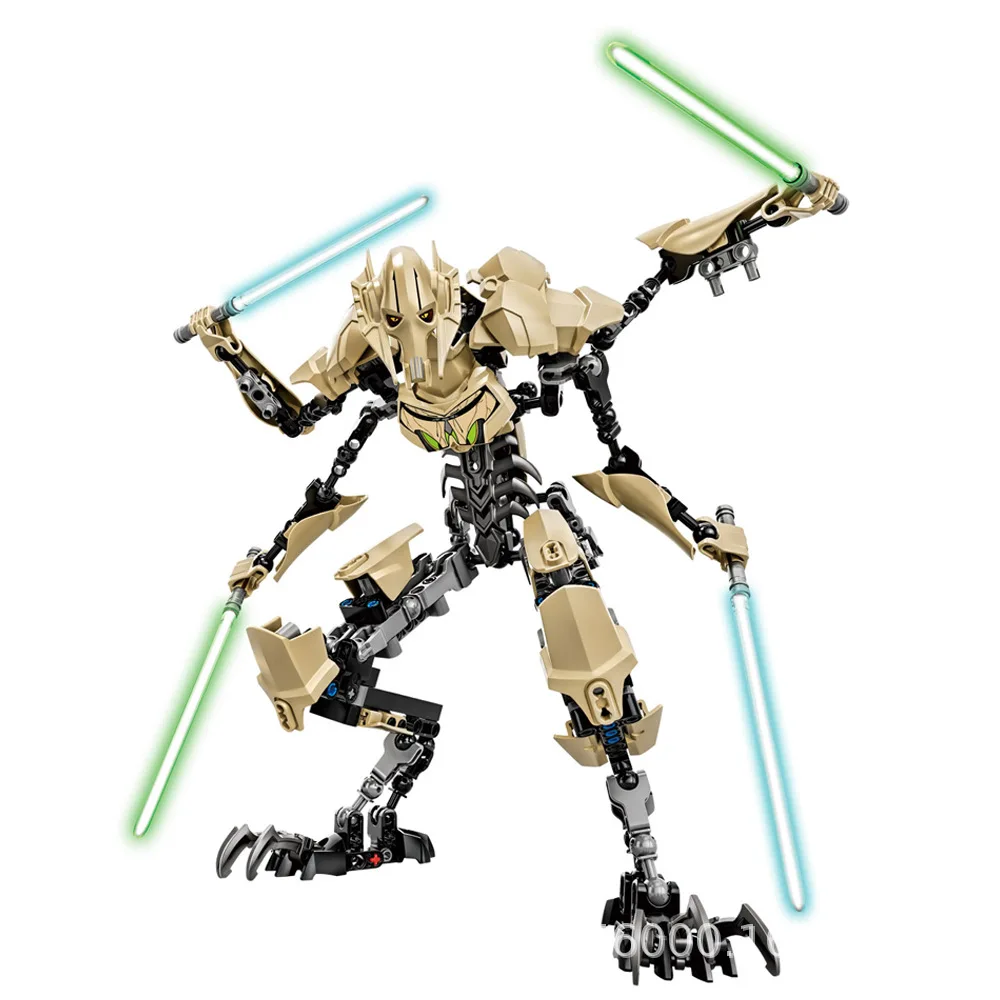 

Star Series Wars General Grievous Battle Droid with Lightsabers Model Buildable Action Figures Children's Toy Gifts