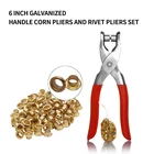 Ушко Настройка ткань мешок для обуви втулка щипцы для кнопок Кожаный Автомобильный Брелок с ленточное полотно бытовой клещи сеттер заклепки застежка-молния ручной инструмент