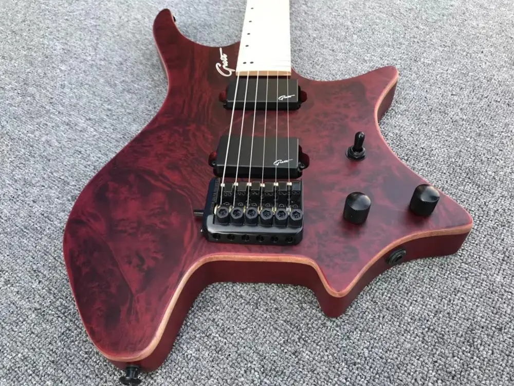 Бесплатная доставка электрическая гитара без головы профессиональный