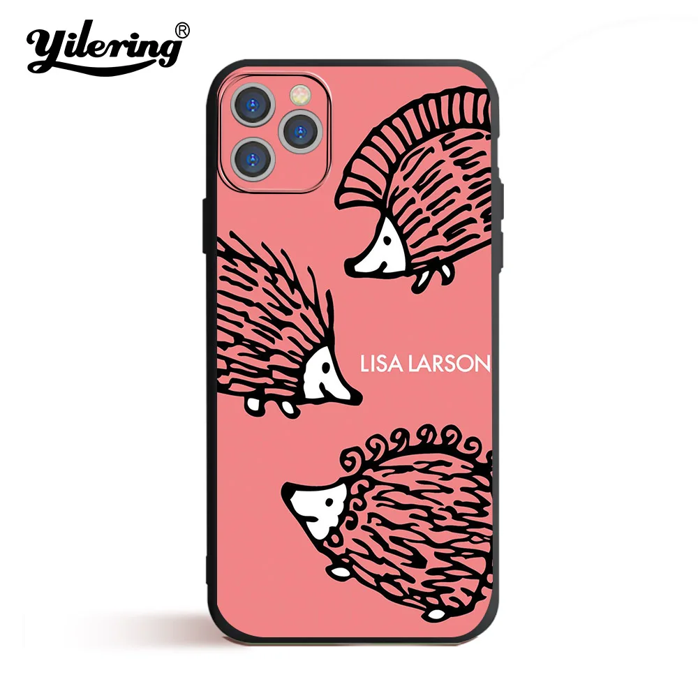 Fashion Lisa Larson Soft black Phone Case for iPhone 11 12 13 14 Pro XS MAX 8 7 14 Plus X SE 2020 XR 12 Mini Phone case Cover
