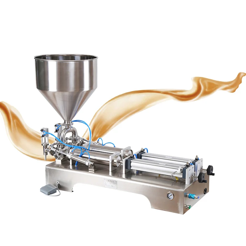 

Pneumatic commercial double-head paste filling machine semi-automatic quantitative filling machine